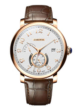 Lobinni Men Automatic Watches With Leather Strap 42mm