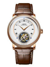 Lobinni Luxury Tourbillion Mechanical Wrist Watch 40mm