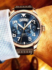 Lobinni Big Size Dial Automatic Wrist Watch 42mm