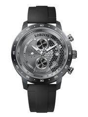 Lobinni Men Sport Design Skeleton Mechanical Watch 42mm