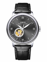 Lobinni Skeleton Luxury Dress Design Wrist Automatic Watch 41mm