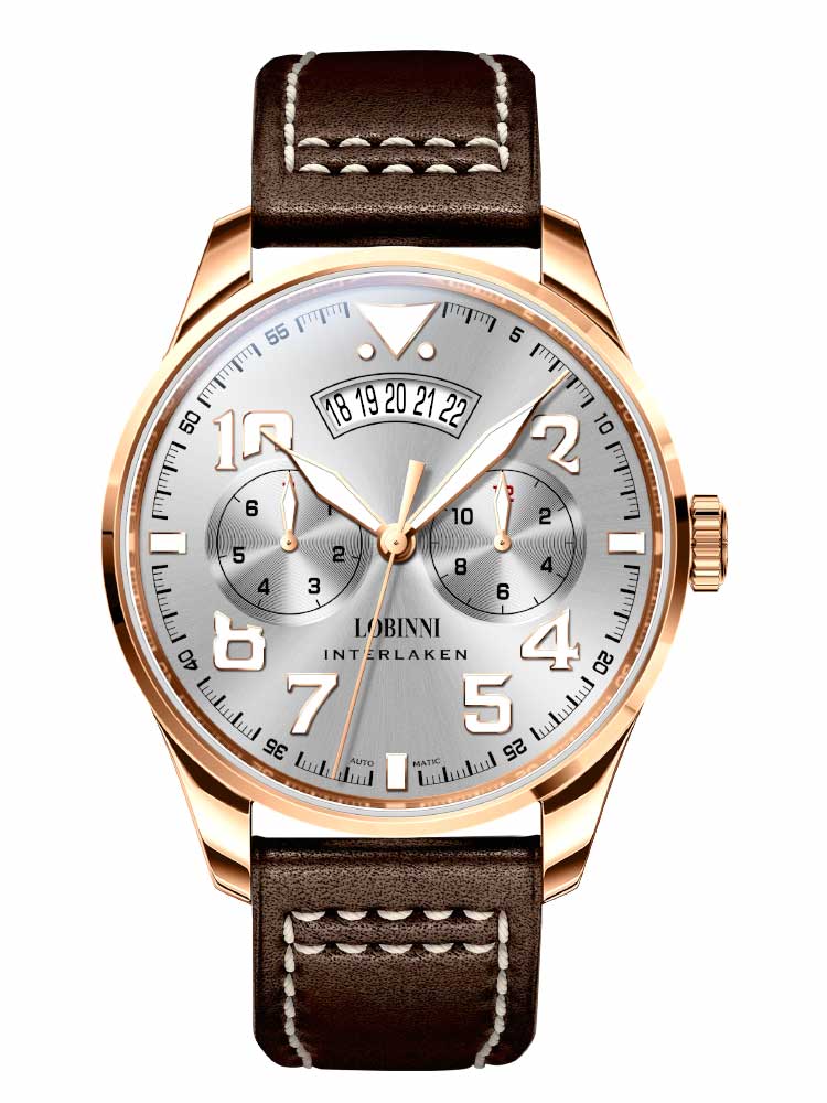 Lobinni Big Size Dial Automatic Wrist Watch 42mm