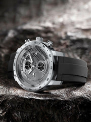 Lobinni Men Sport Design Skeleton Mechanical Watch 42mm