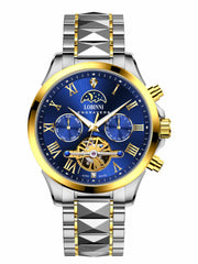 Lobinni Business Skeleton Luminous Hand Automatic Watch 42mm