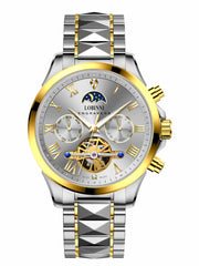 Lobinni Business Skeleton Luminous Hand Automatic Watch 42mm