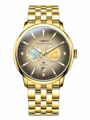 Lobinni Water-resistant Men Fashion Automatic Watches 41mm