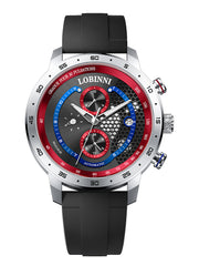 Lobinni Men Sport Design Skeleton Mechanical Watch 42mm